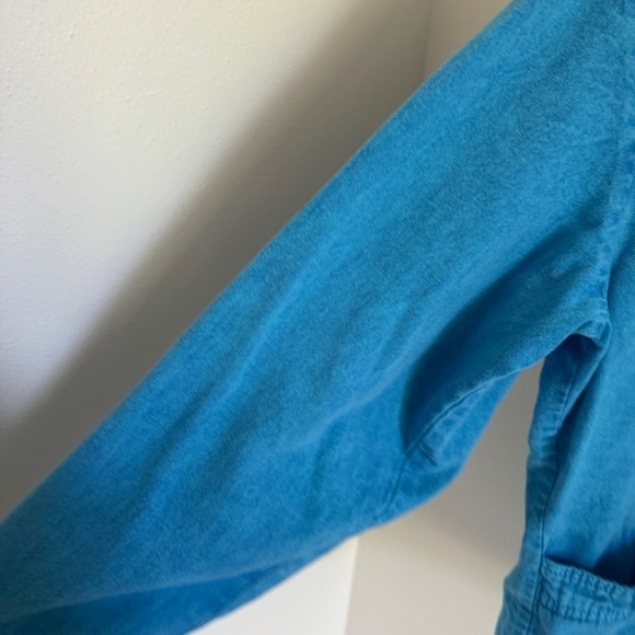 Vintage Sea Breeze Blue Cotton Jacket L - Picture 5 of 9